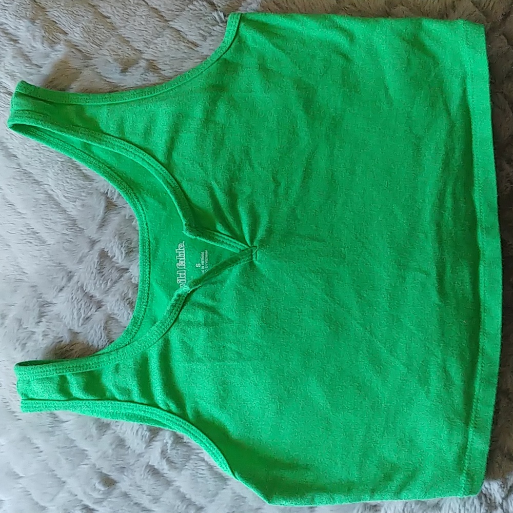 Green Wild Fable cropped top